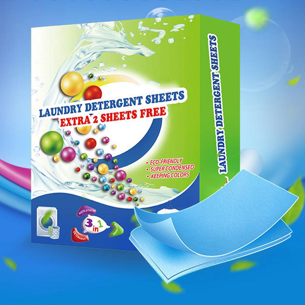 Nano Concentrated Laundry Tablets Portable Laundry Paper Deep Cleaning Laundry Tablets