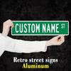 Custom 40x10cm Aluminum Street Sign Durable Wall Decor for Man Cave Home Outdoor Christmas Gift