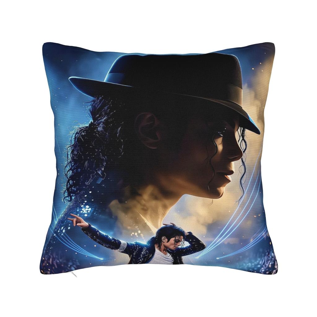 Pillow Cover Lively Michael Jackson Crowd Collage Retro Trendy Pillow Case For Chair Sofa Home Decor Pillowcases
