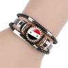 Handcrafted Black Syrian Flag Bracelet Showcasing Unique Craftsmanship and Cultural Identity for Fashion Enthusiasts