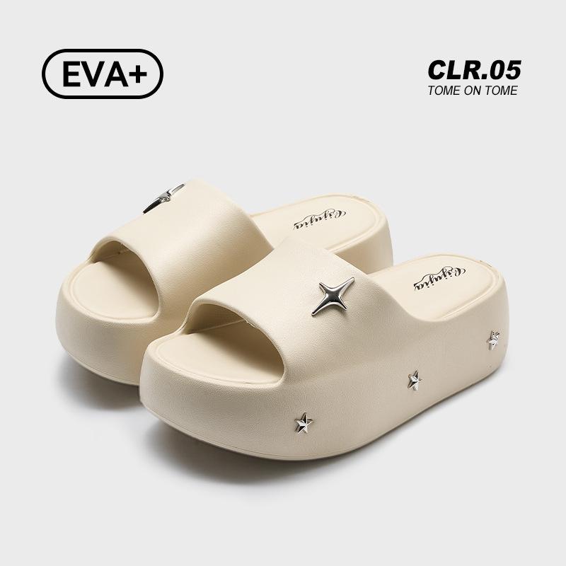 5.5Cm heightening women's shoes summer new trend fashion cool slippers outer wear non-slip versatile one-word drag