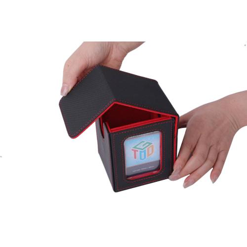 Toy God's Look Deck Case Loader Shows Deck Contents At a Glance, Holds 100 Cards Vertically, Double/Triple Sleeved, Compatible with Yu-Gi-Oh!, Pok?mon