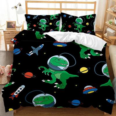 Dinosaur Sports Basketball Comfortable Duvet Quilt Cover Pillowcase Bedding Set Children Bedroom Decoration Home Textile