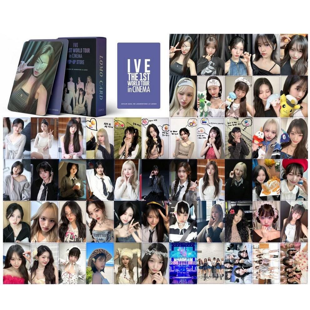 New Collection 2024 World Tour Ive Photocard Collection IVE Photocard Album Goods 55 Sheets