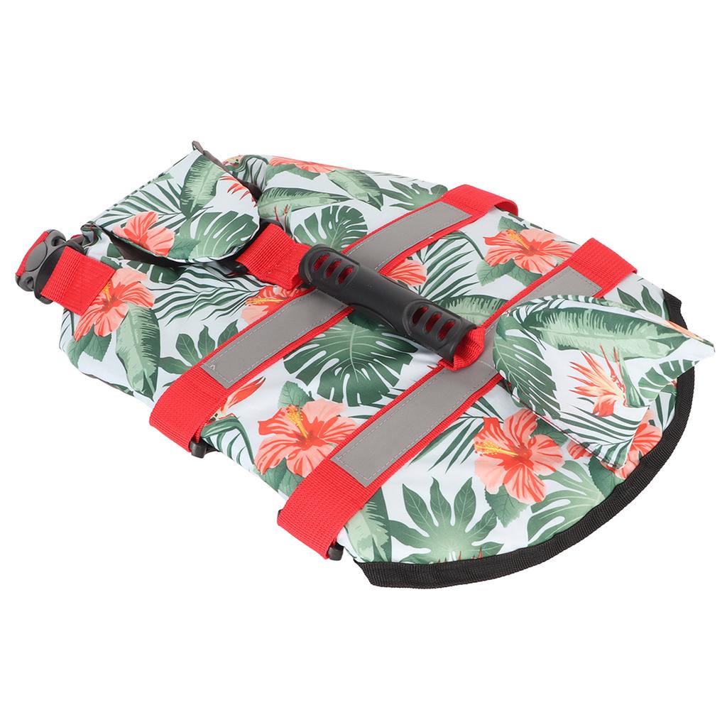 Hunde-redningsvest Hawaiisk stil Refleksstripe Borrelåsdesign Overlegen oppdrift Kjæledyrsliv