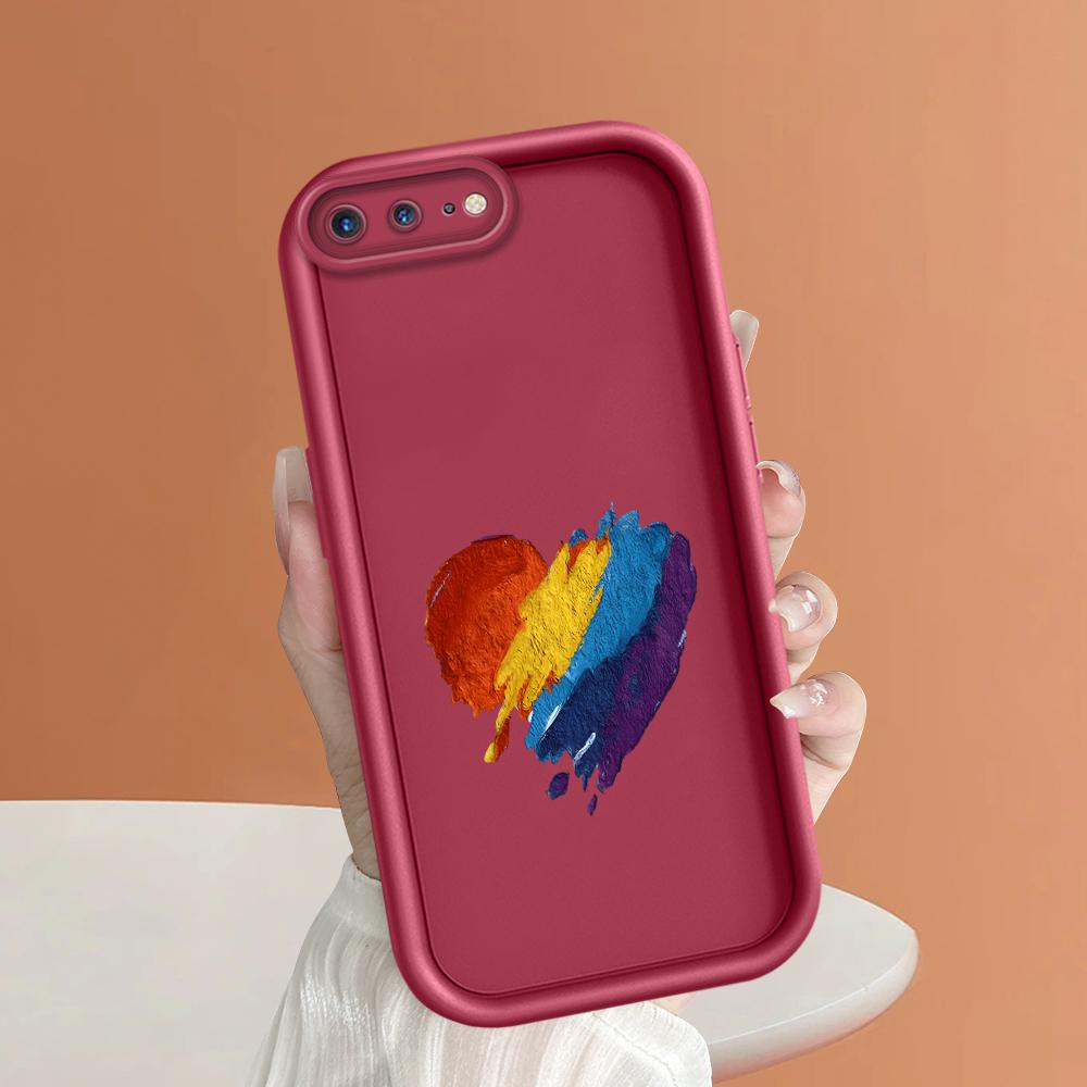 

Стильный красочный чехол для телефона с рисунком в виде сердца для iPhone Samsung Galaxy Xiaomi Redmi POCO HUAWEI Honor, противоударный резиновый мягкий гибкий чехол Redmi Note 12 5G