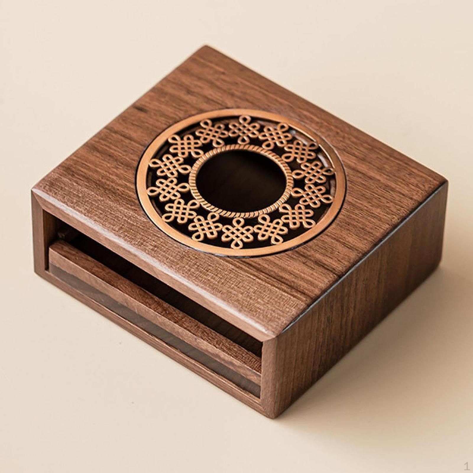 

Wooden Teapot Warmer Yard Countertop Tearoom Travel Portable Tealight Holder