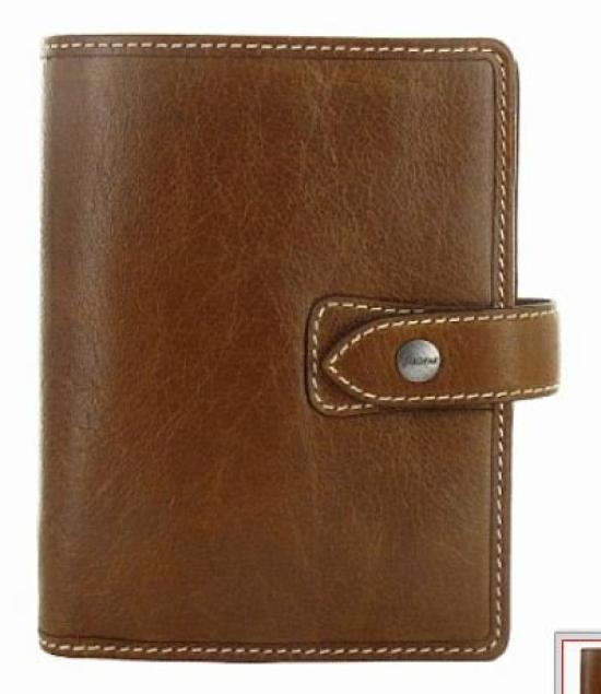 

Filofax System Organizer Made of Genuine Leather Malden Small 6 Size Ocher filoFax (Mini Hole) Color [Used] коричневий