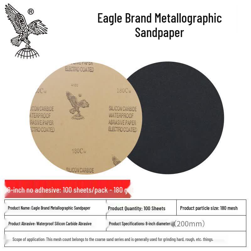 Hawk Brand Round Metallographic Sandpaper