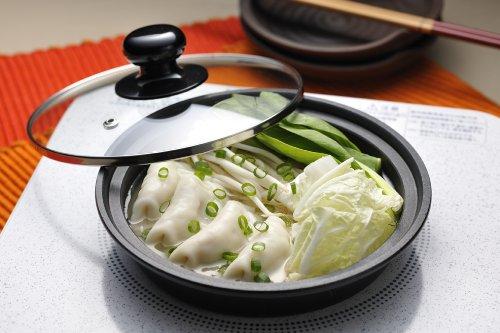 Ishigaki Sangyo Brodia IH Tagine Pot (with Glass Lid), 19cm, Red, 3075, Heat-Resistant Ceramic with Tempered Glass Lid, ATZ0501