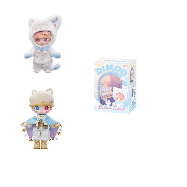 New POP MART DIMOO Dreamwalking Collection Action Dolls Blind Box Products Single Mystery Box/Full Box 2 Pcs PPMT-2409-0090