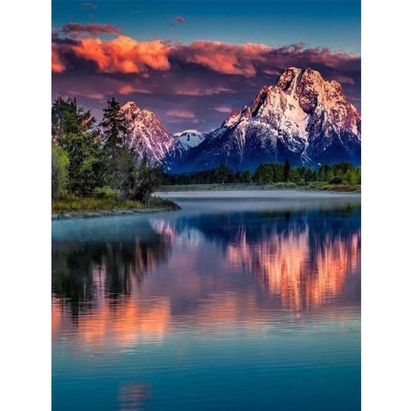 

DIY 5D алмазная живопись красивый пейзаж Алмазная мозаика наборы крестиков украшение дома полная круглая алмазная вышивка Square 40x50cm