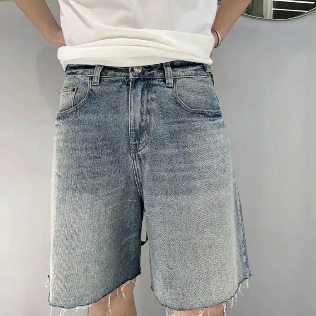 

Paris B Family Influencer Style Unisex Loose Washed Denim Shorts XS