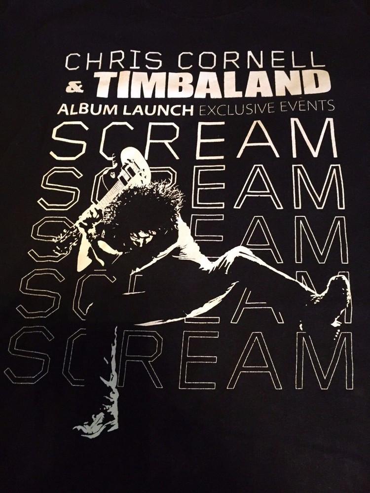 Soundgarden Chris Cornell Timbaland Tour 100% Cotton Adult T Shirt SB172 Unisex T-Shirt XXXXL