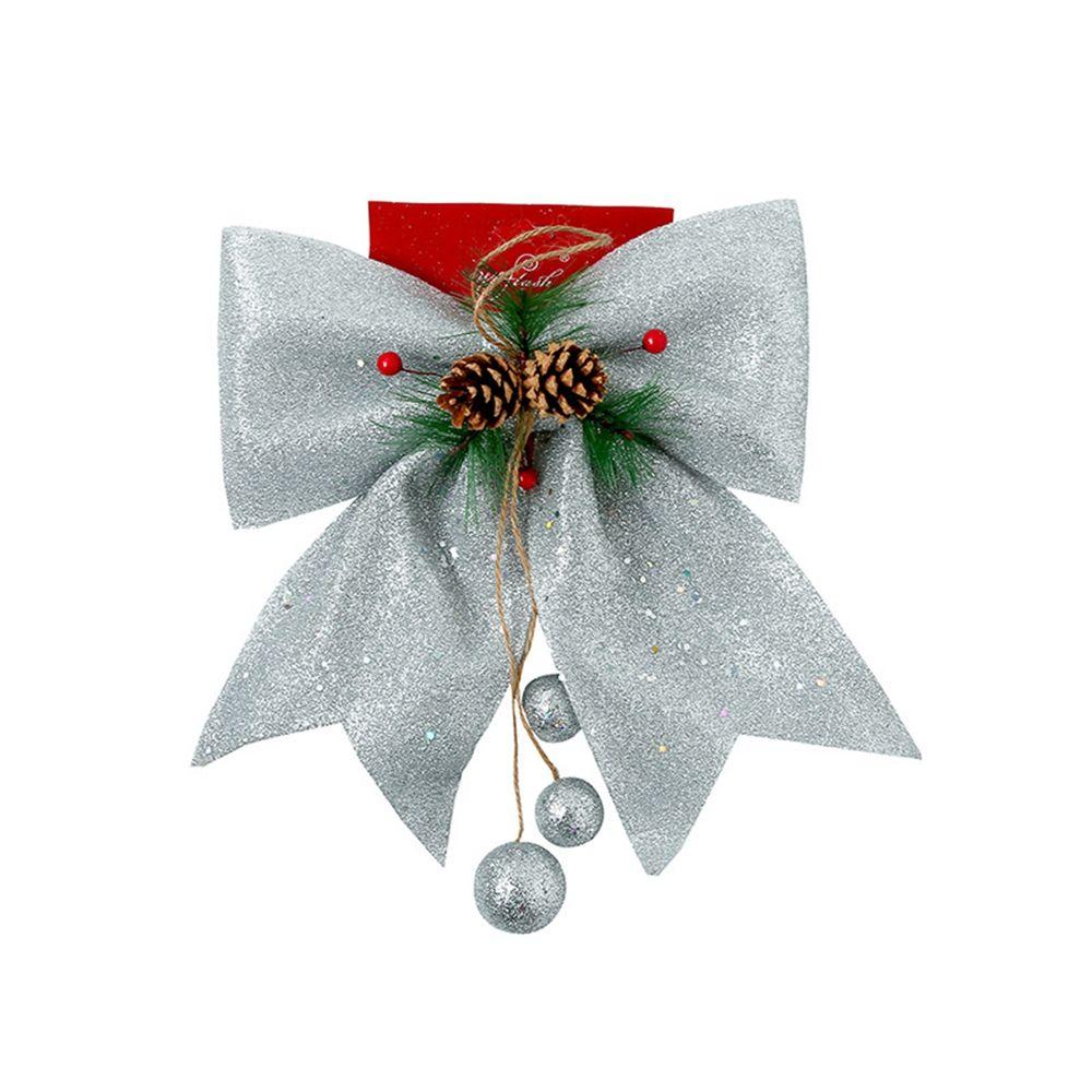 Cones Xmas Decorative Red Wreaths Durable Christmas Decoration Christmas Bow Bow Ties Home Ornament
