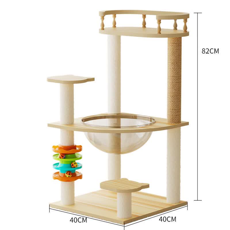 Jingzhou Wooden Cat Tree & Condo