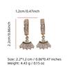Chic Geometry Shaped Zirconia Dangle Earrings Fashion Jewelry for Daily Wear