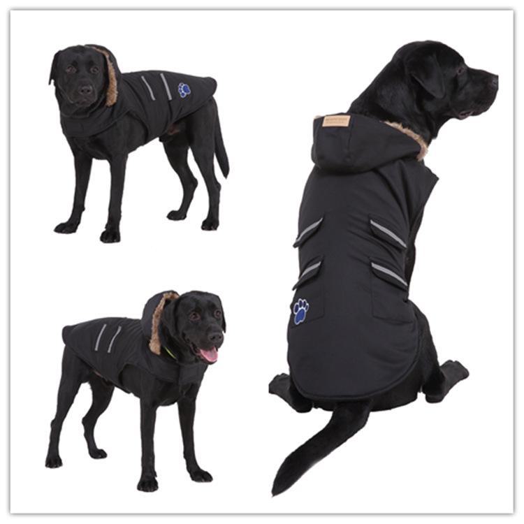 Meiqi Winter Reflective Pet Clothes for Large Dogs