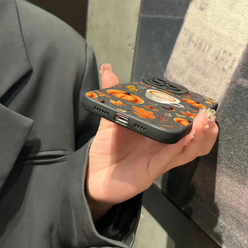 Autumn Pumpkin Coffer Phone Case For iPhone 17 16 15 14 13 12 11 Pro Max 17 Air 16E XS X XR 7 8 Plus SE Shockproof Soft Cover