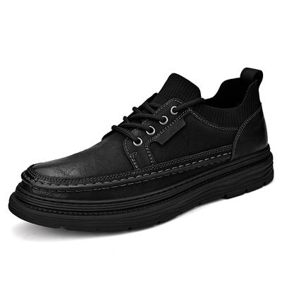 Äkta läder Herr Fritidsskor Fritidspromenad Herr Loafers Mockasiner Andas Slip on Driving Skor Retrostil Business Skor