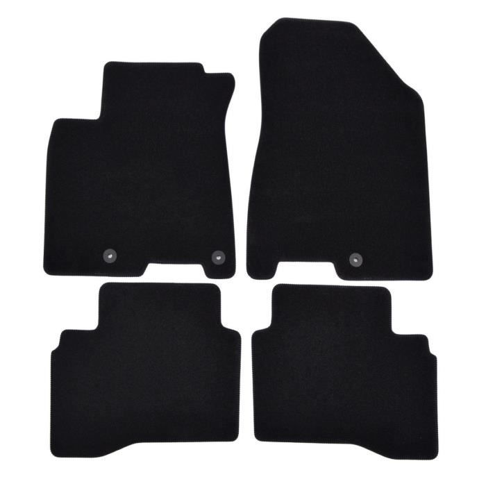 Tapis De Sol - Kia - Niro - 2016-2022 - 4 Pièces - Velours Imperméable - Antidérapant