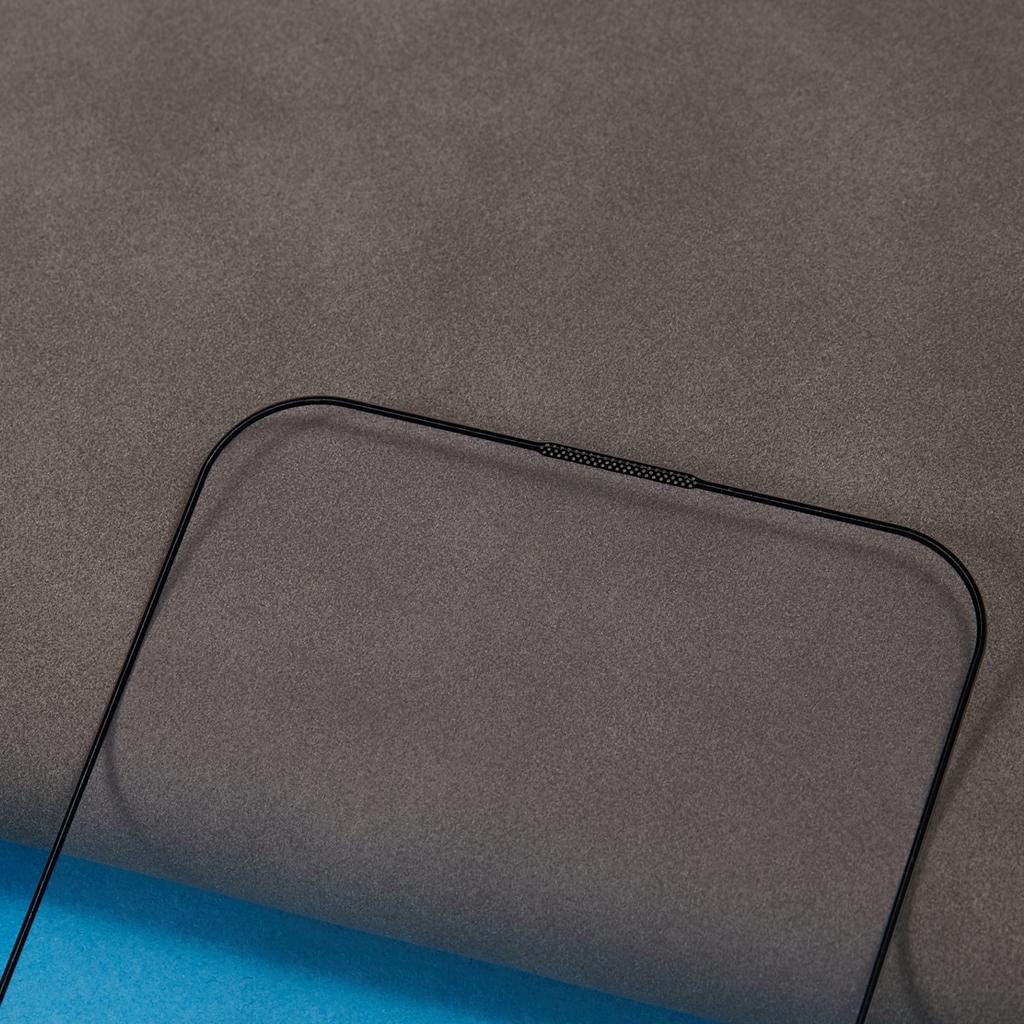 For iPhone 15 Anti-static Screen Protector Anti-dust Full Cover Full Glue Tempered Glass Film