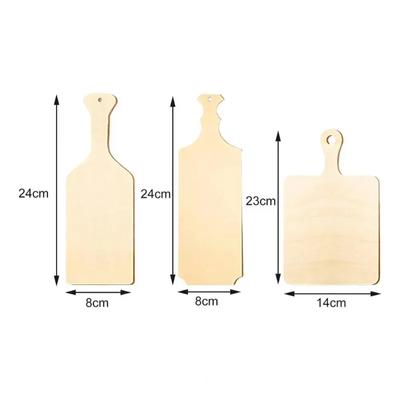 Tabla de cortar de madera de alta durabilidad para uso alimentario, tabla de cortar multiusos con forma de paleta para carne, herramientas de cocina
