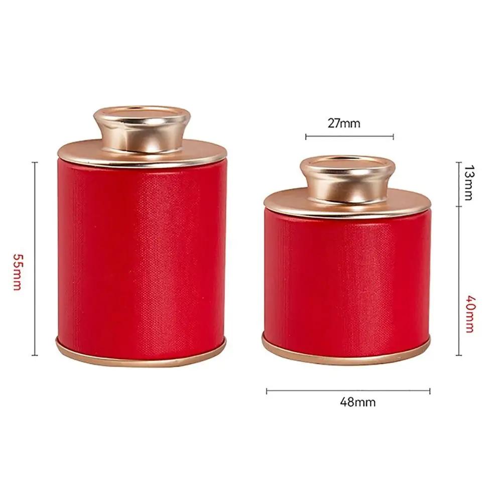 1Pcs Mini Packaging Box Small Tea Tin Household Empty Tan Storage Can Solid Travel Sealed Jar Green Black Tea