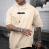 Herr Monogramtryck Casual Lös Kortärmad Enkel Bekväm T-shirt Herr