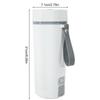 Car Electric Kettle 12v Portable Electric Heating Water Cup Stainless Steel Coffee Kettle With Boil Dry Protection For Car