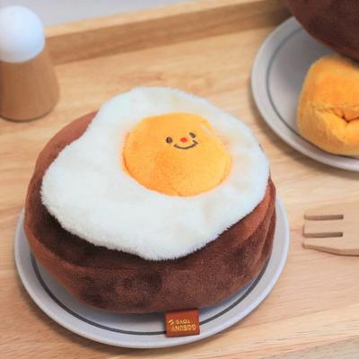 Kosuni Toys Hamburger Steak Puppy Nose Walk Squeak Toy 1pc