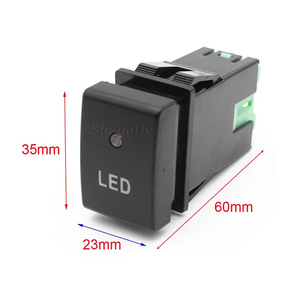 Car LED Light DRL Front Diff Lock Switch Music Push Button Switch For Suzuki Jimny 2007 2009 2010 2011 2012 2013 2014 2015
