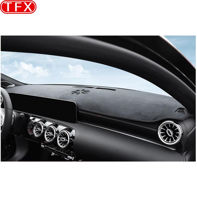 Flanel Dashmat Capac pentru bord Parasolar Husa bord Covor pentru Mercedes Benz A-Class W177 A160 A180 A200 A45