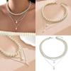 Geometric Necklace With Multilayer Design For Women And Men Fashion Jewelry