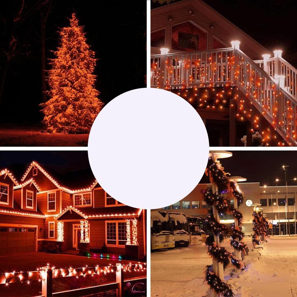 (Pack of 10, Orange) 38 LED 10.5M Copper Power Pixel String Light | 360° Fairy Serial Jhalar Lights for Home | Diwali Lights for Decoration, Christmas