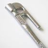 ELLISSE Forged Tent Pegs, ELLISSE Stakes, 28cm, Chrome Plated, Set of 8, MK-280C, MADE IN JAPAN
