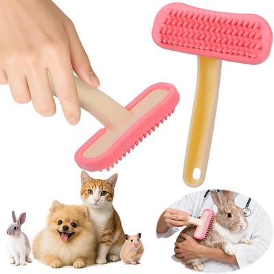 1Pc Detachable Rabbit Massage Hair Removal Comb For Rabbit,Chinchilla,Cat And Groundhog,Hair Grooming Supplies Pet Brush