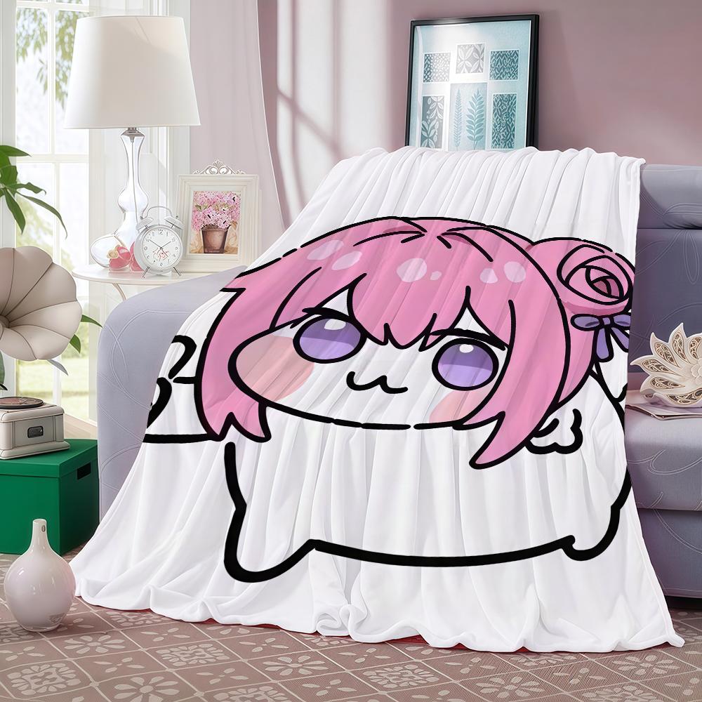 Cartoon cute N Nikke D DOROS Blanket For Sofa Office Bed Plane Travel Sleep Read Relax Camping Soft And Warm