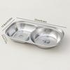  Mini Cute Children Dinner Plate 304 Stainless Steel Divided Food Plates Dishes Fruit Salad Plates Kitchen Tableware