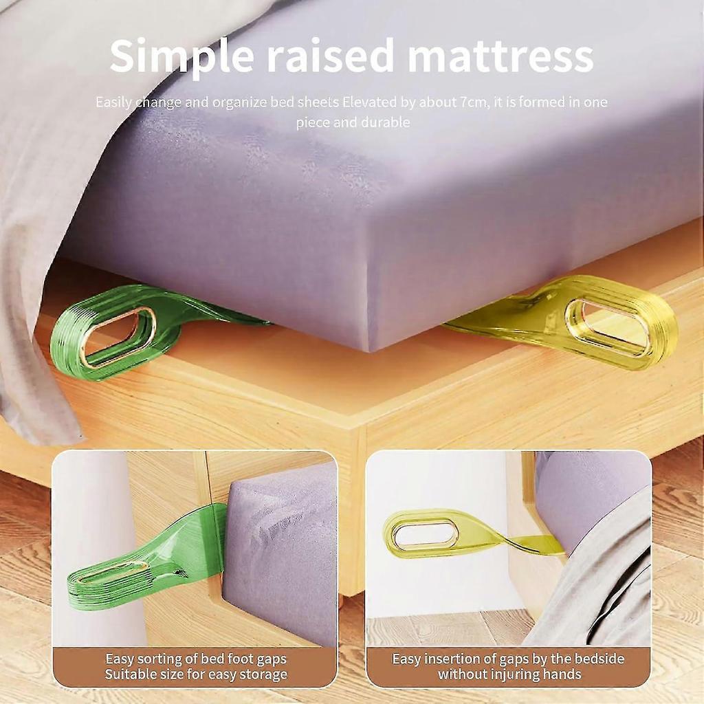 2 Pcs Mattress Lifter For Changing Sheets, Bed Sheet Tucker Tool, Mattress Lifter Wedge Helps Lift The Mattress Tuck Sheets Or Bed Skirts Alleviating 
