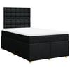 Exclusive House - Bed Slat Base with Mattress Black 120x200 Cm Fabric