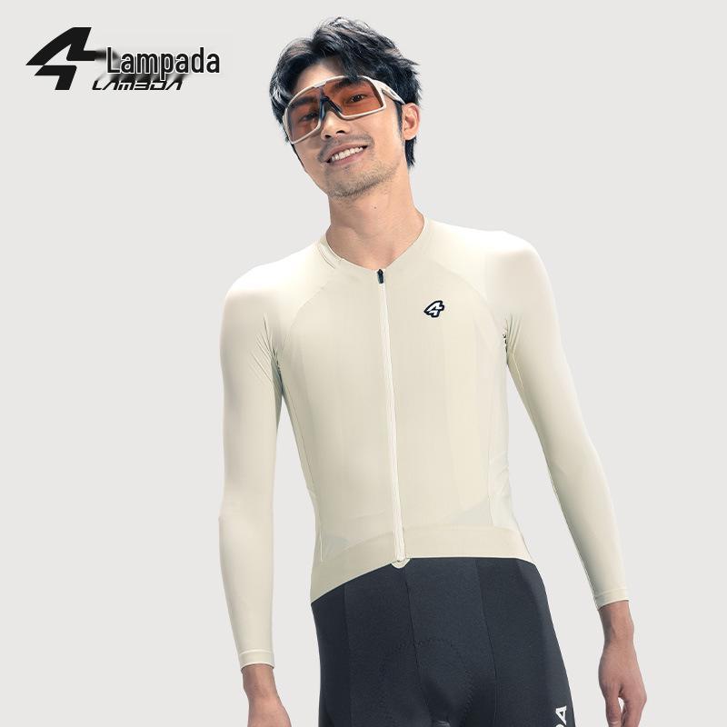 Lampara 2024 Eco-Friendly Men's Cool Cycling Jersey – Sweat-Wicking, Long Sleeve & Road Bike Ready