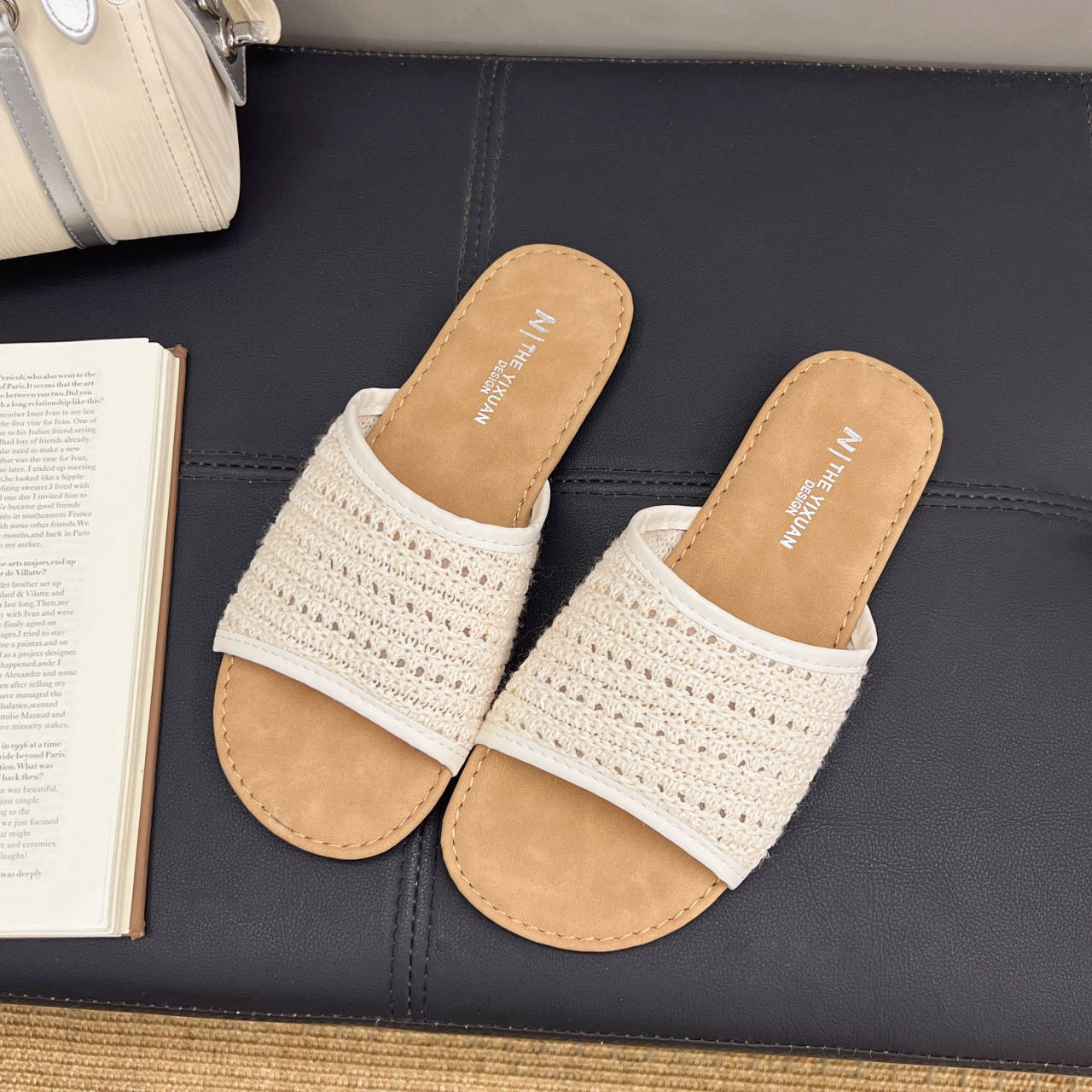 

Flax slippers deodorant and non-slip indoor cotton and linen cool slippers women s summer breathable home casual sandals XN1691 35