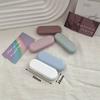 Candy Color Contact Lens Case Kit Portable Retro Contact Lens Inserter Frosted Finish with Tweezers and Suction Stick