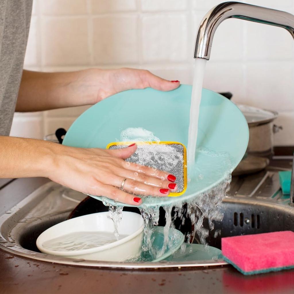 Dishwashing Sponge, Double-sided Kitchen Rag, Multi-purpose Absorbent Sponge, Dish Cleaning Pad Brush, Kitchen Dishwashing Cleaning Tools