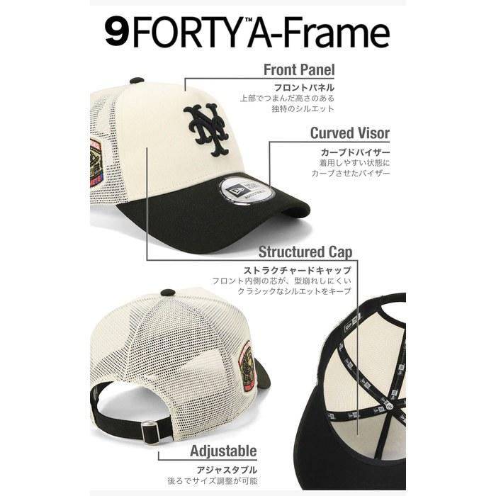 New Era 9FORTY A-Frame Trucker Cap 15171230 (Chrome/Black, White)New Era 9FORTY A-Frame MLB ONSPOTZ Exclusive Side Patch 2-Tone New York