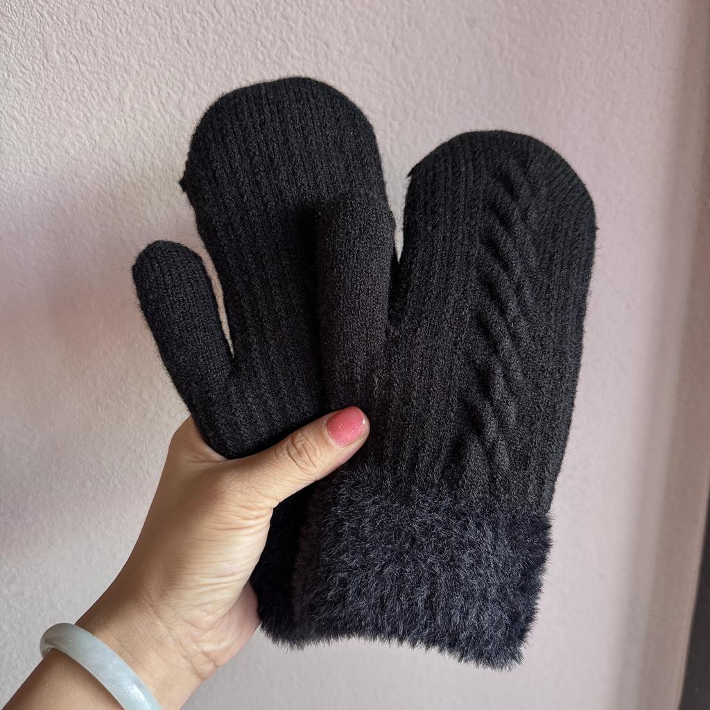 Unisex Alpaca Wool Knit Winter Gloves With Fleece Lining For Commuting And Outdoor Activities