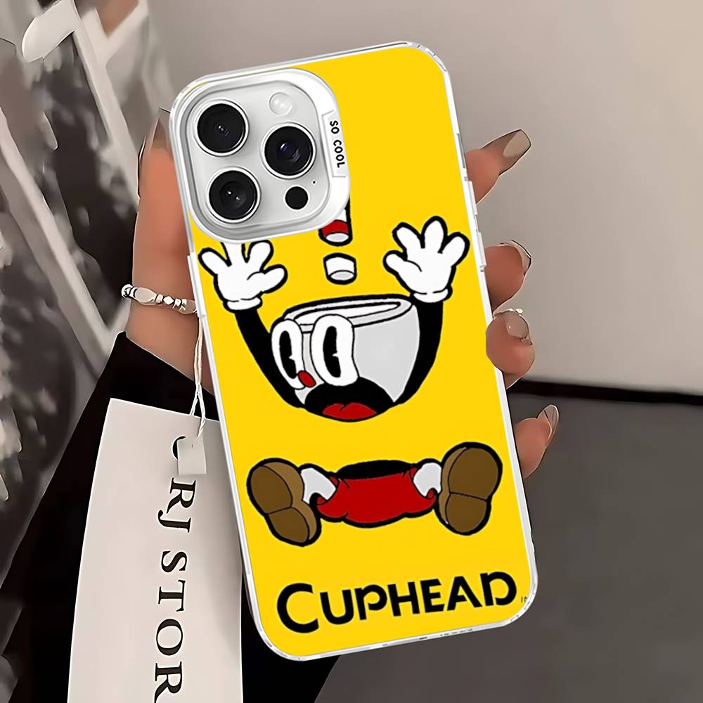 Comedy Animation C-Cuphead Cartoon Phone Case For IPhone 17 16 15 14 13 Pro 12 11 Pro Max PLUS Color Back Cover