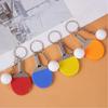 Ball Sports Fans Ping Pong Racket Pendants 7 Colors Bag Pendant Cute Key Ring  Gift Ornament