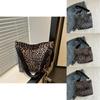 Leopard Print Bucket Bag For Women With Polyester Material And Zip Closure For Daily Casual Use